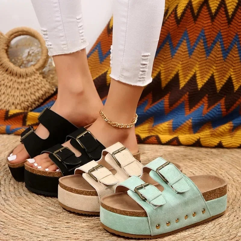 Platform Leather Sandals