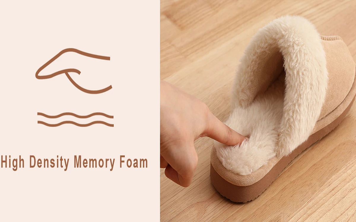 House Slippers with Fur