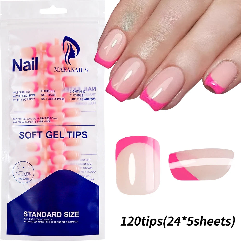 French Tip False Nails(120Pcs/240Pcs)