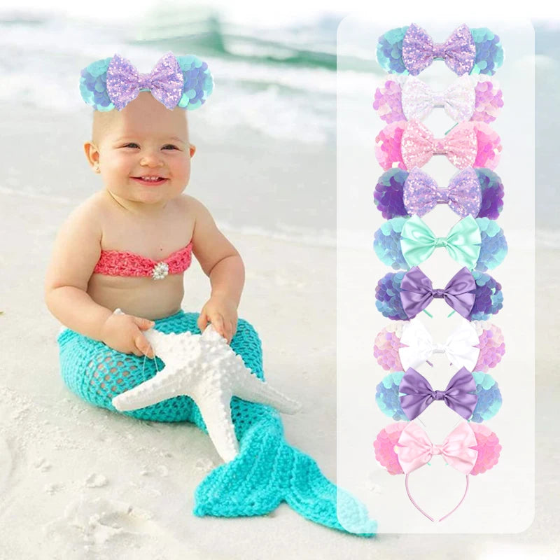Sparkly Sequin Mouse Ears Headband