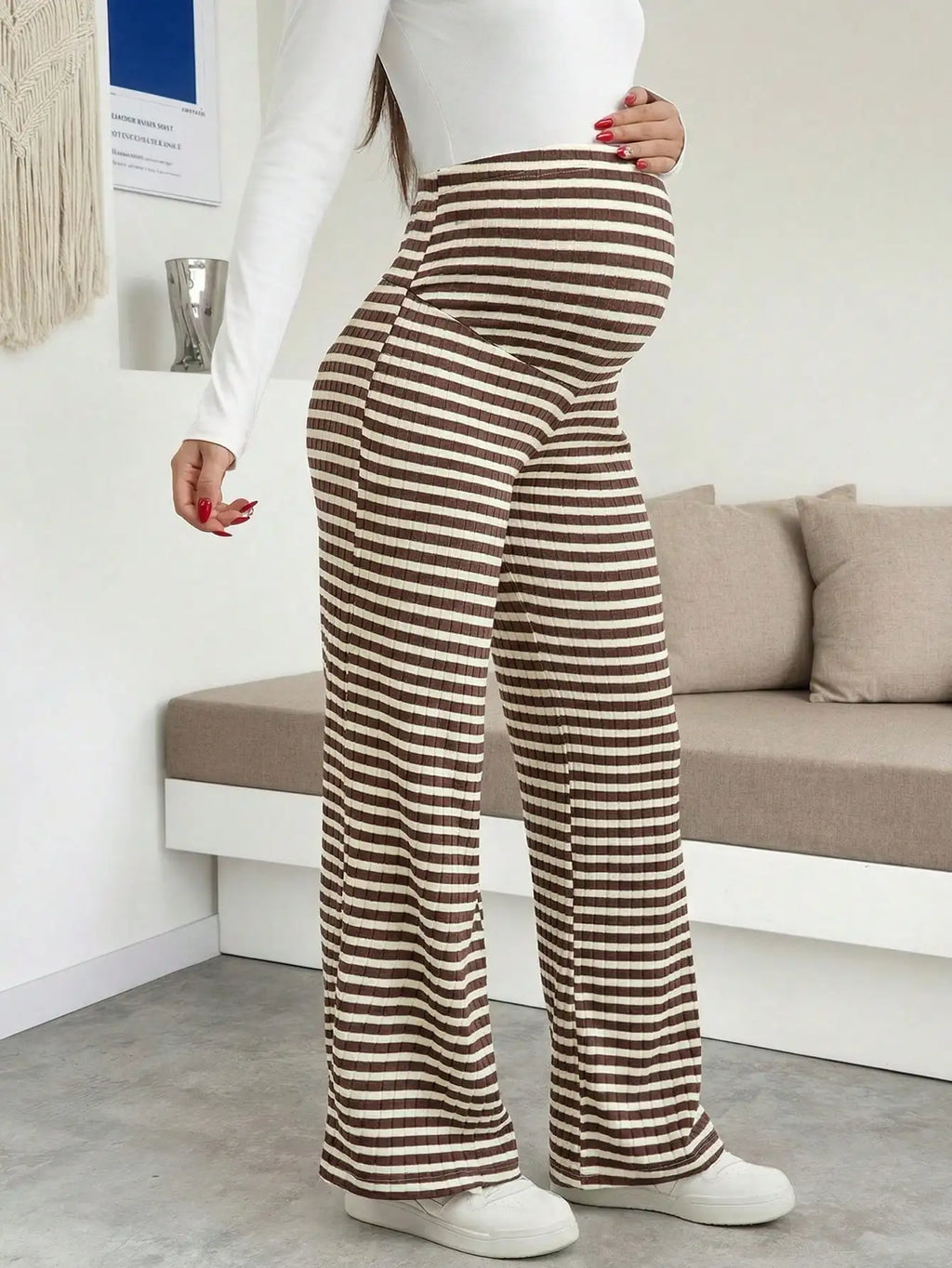 Maternity Ribbed Lounge Pants