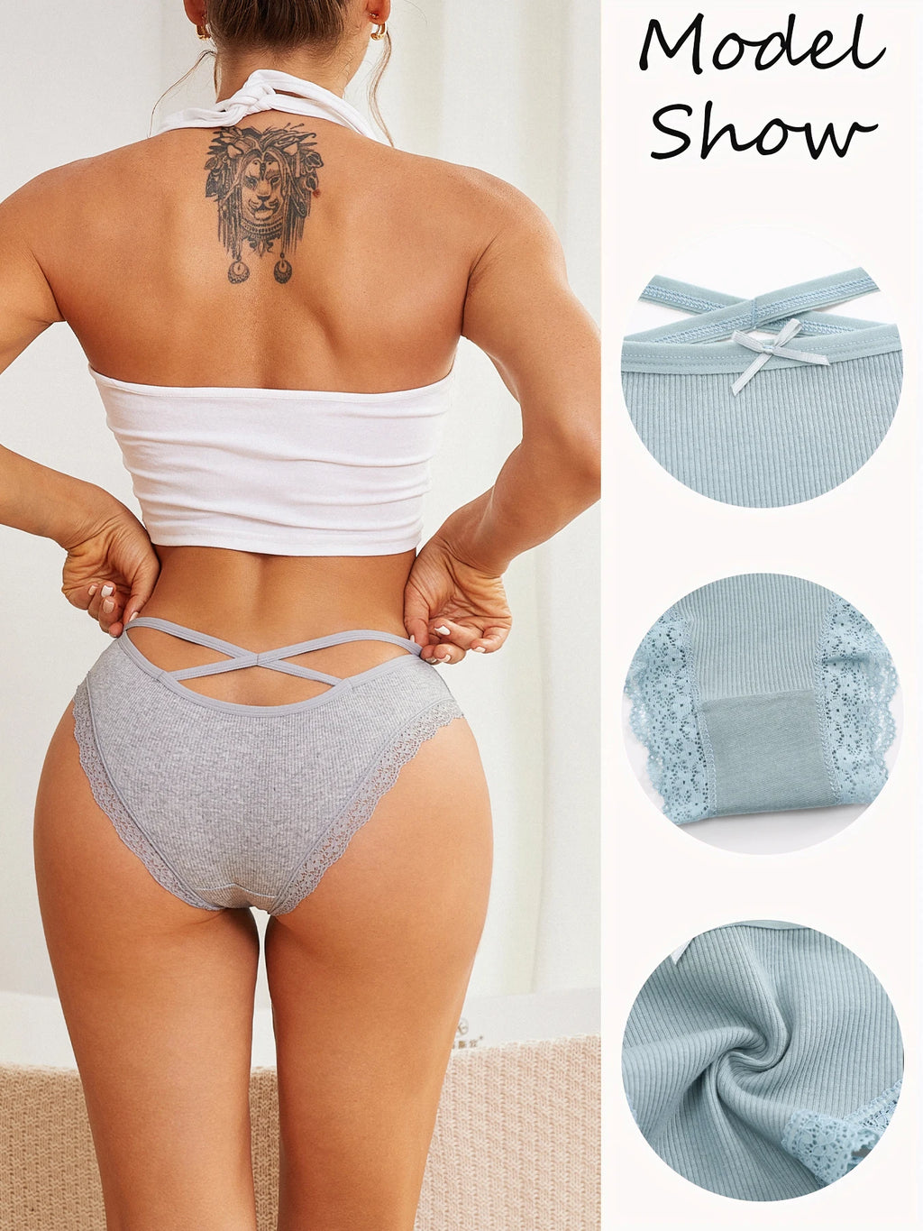 5-Piece Cotton Underwear Set