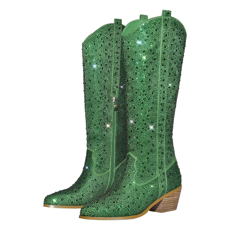 Sparkly Rhinestone Boots