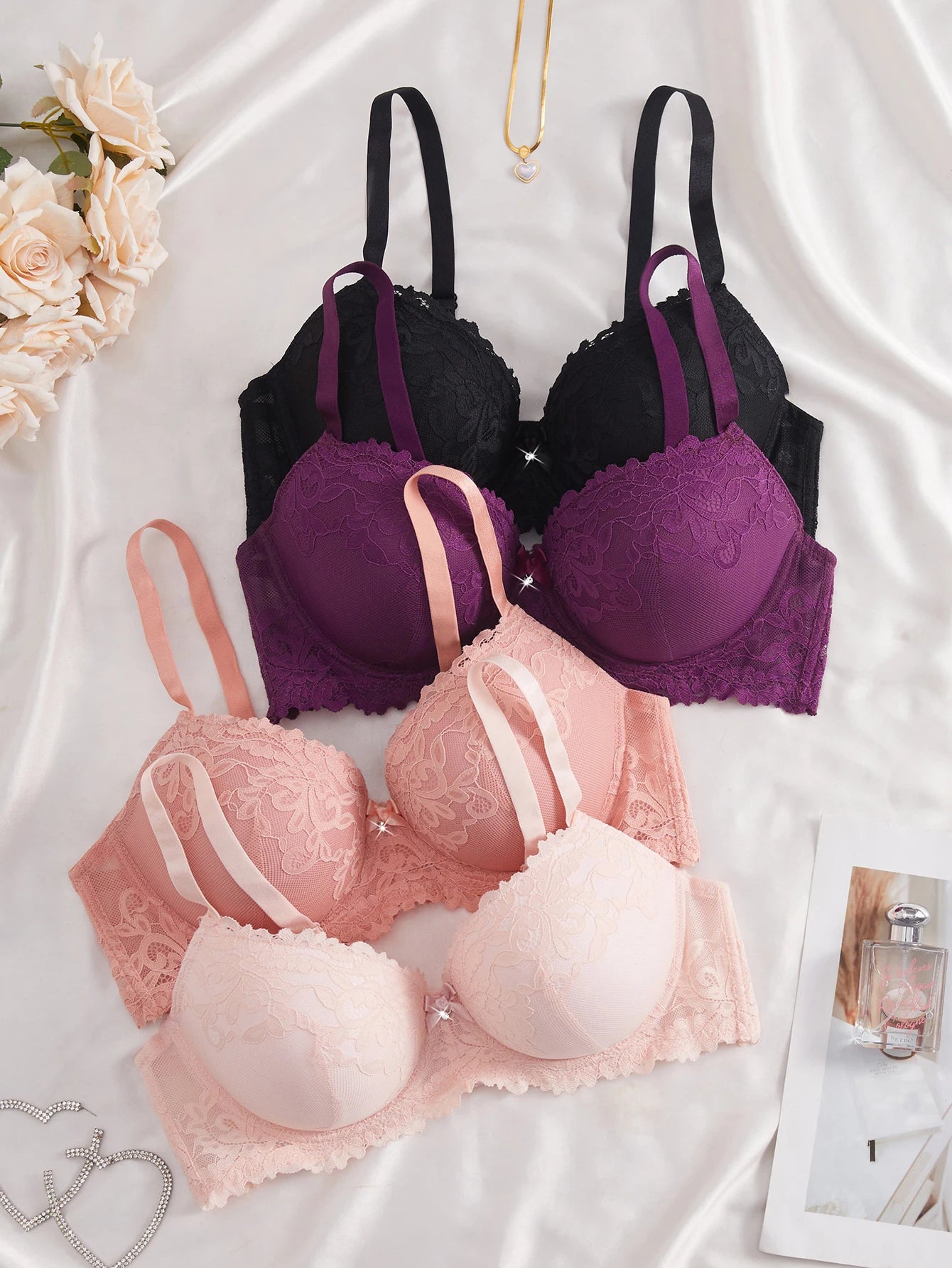 4 Piece Bra Set