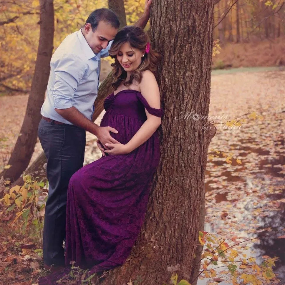 Lace Maternity Gown