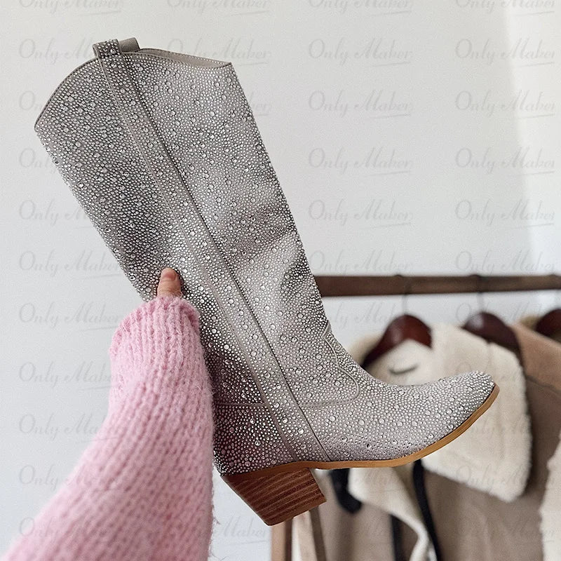Sparkly Rhinestone Boots