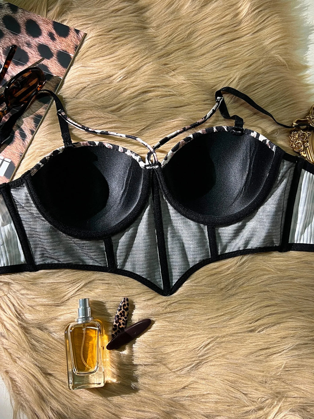 Leopard Push-Up Bustier