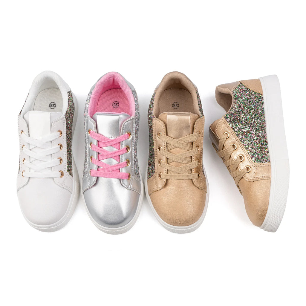 Girls Glitter Sneakers