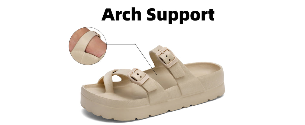 Adjustable Sandal With Arch Support