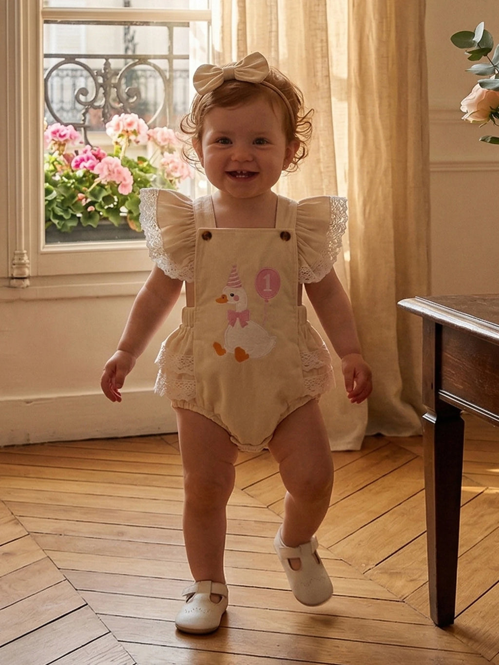 Birthday Romper&Headband