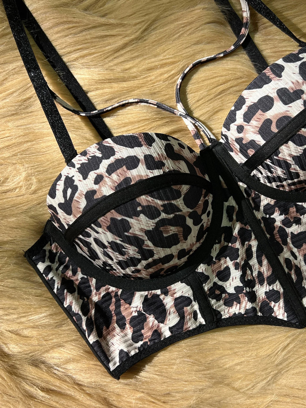 Leopard Push-Up Bustier