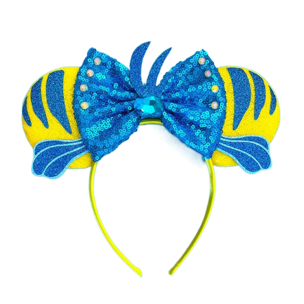 Sequined Character Mouse Ears Headband