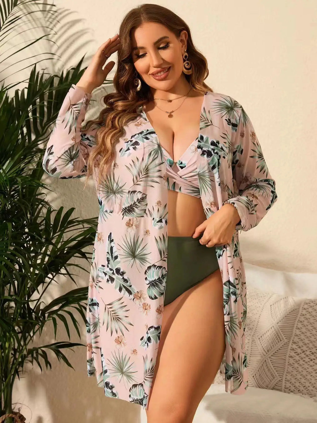 3 Piece Set-Bikini& Cover-Up