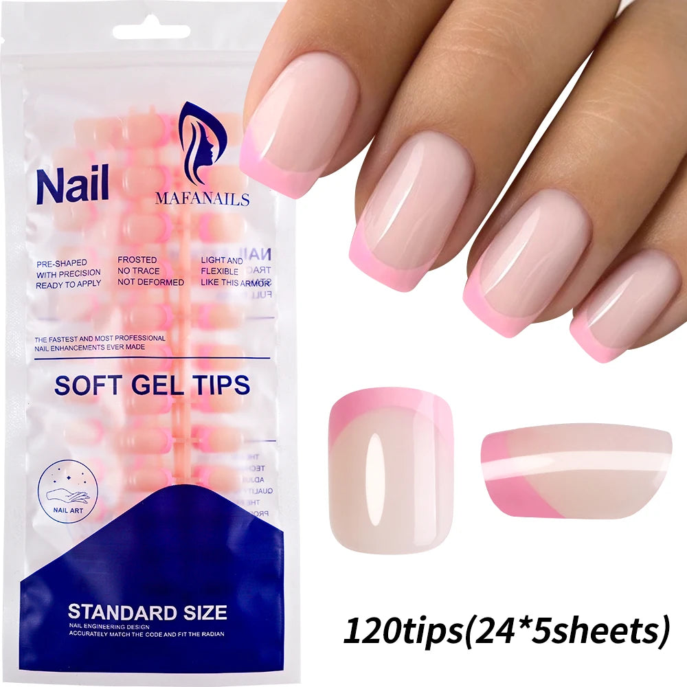 French Tip False Nails(120Pcs/240Pcs)