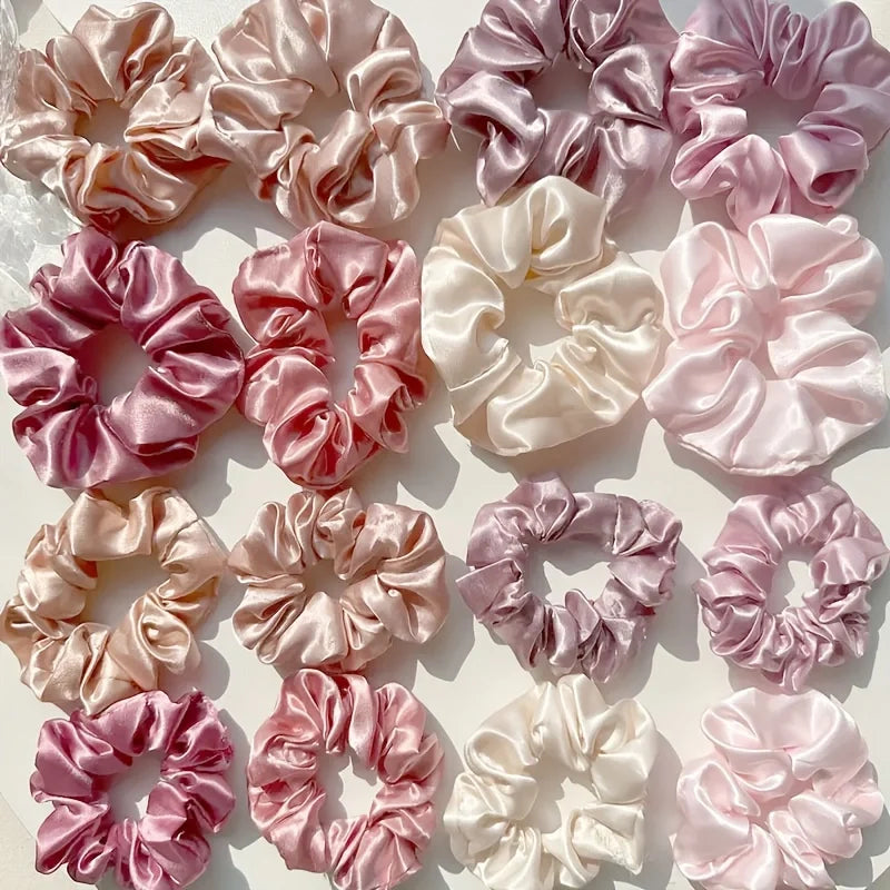 16Pcs Silk Scrunchie Set