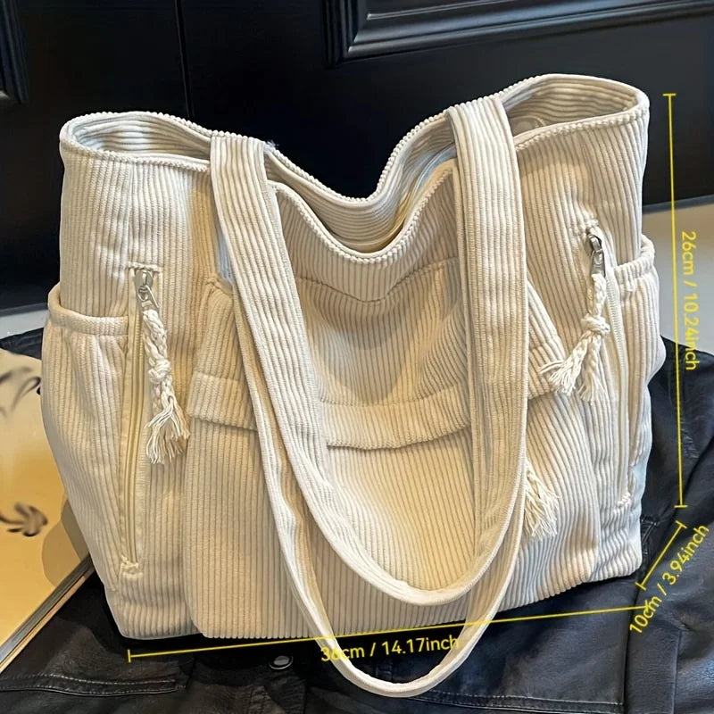 Corduroy Shoulder Bag