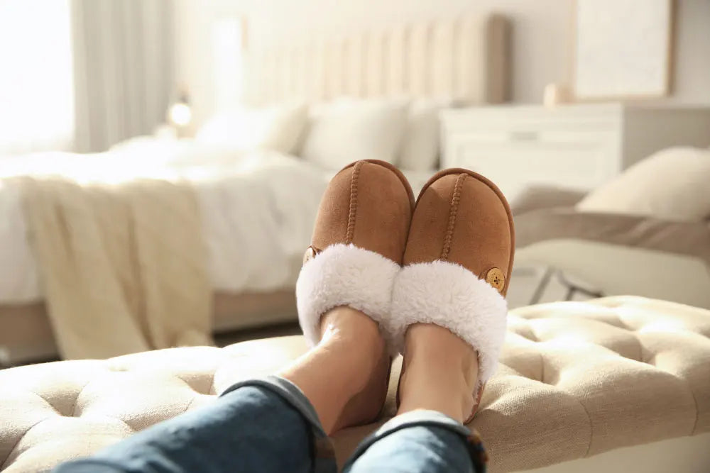 House Slippers with Fur