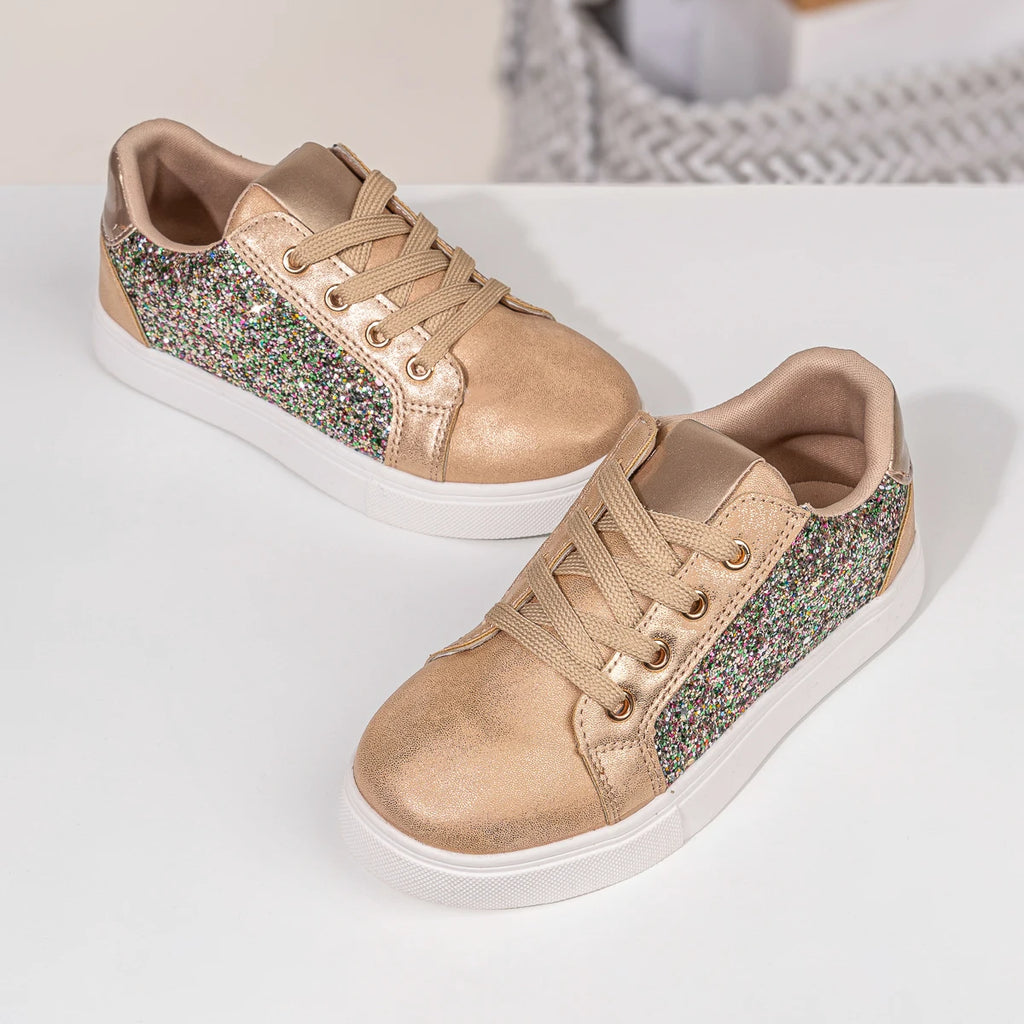 Girls Glitter Sneakers