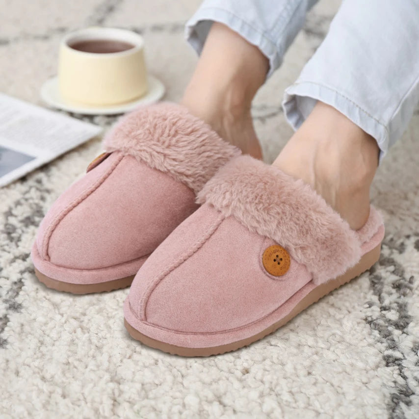 House Slippers with Fur