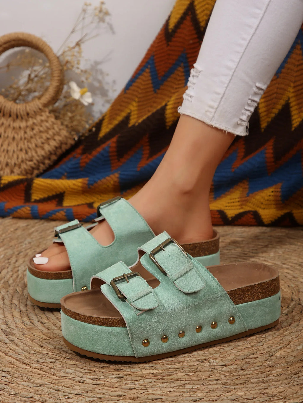 Platform Leather Sandals