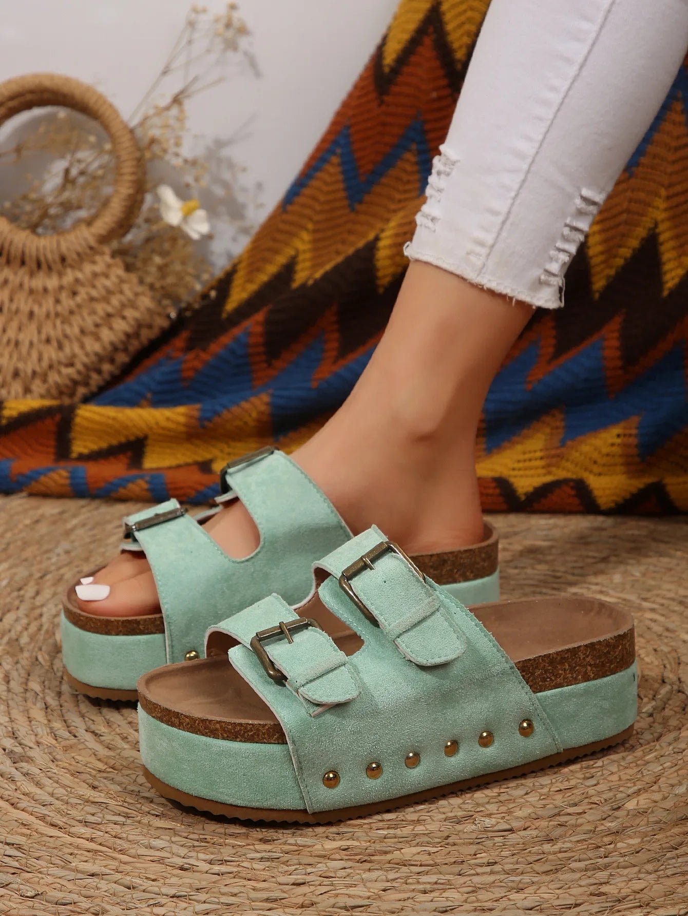 Platform Leather Sandals