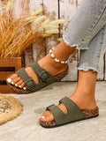 Soft Leather Sandals with Buckle