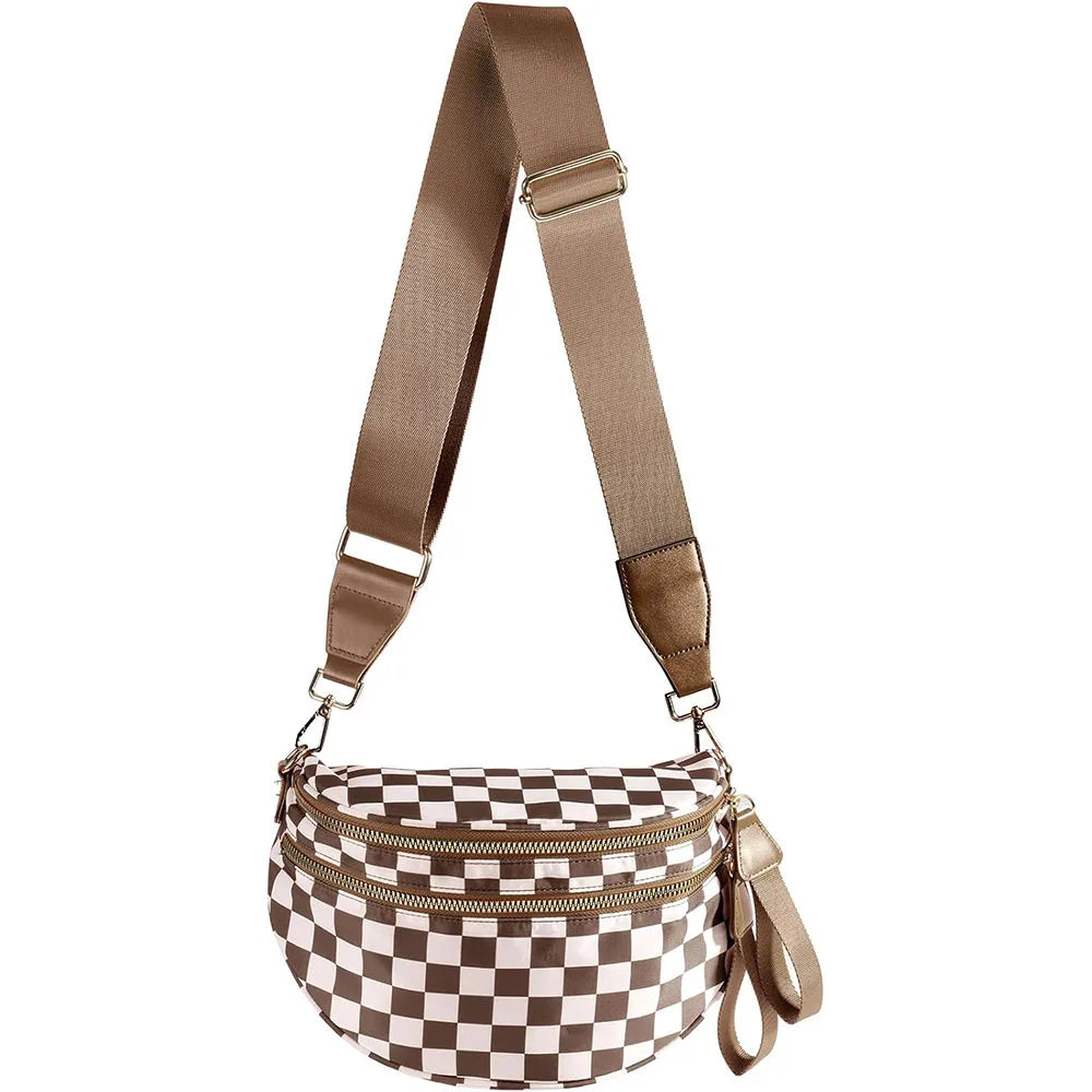 Checkered Crossbody Bag