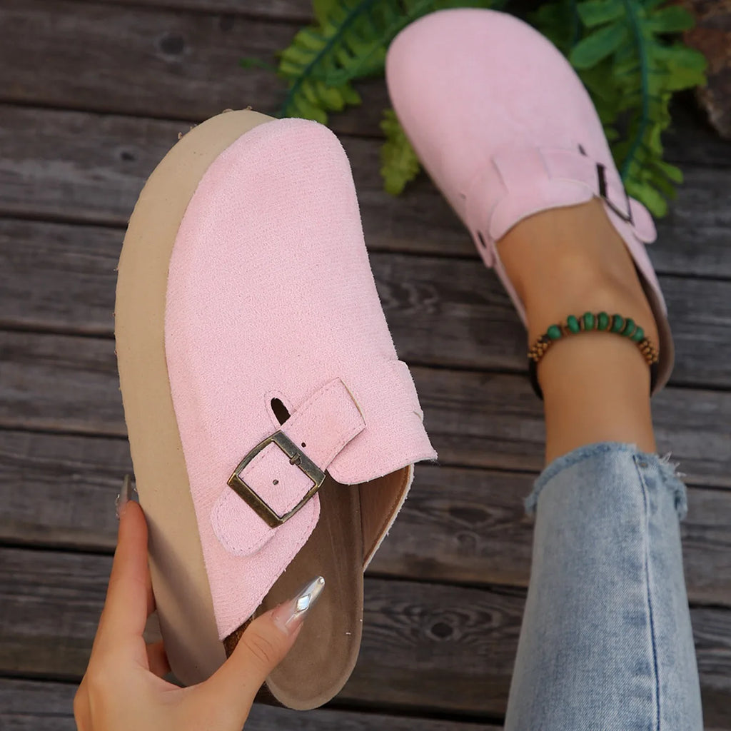 Platform Clogs with Buckle