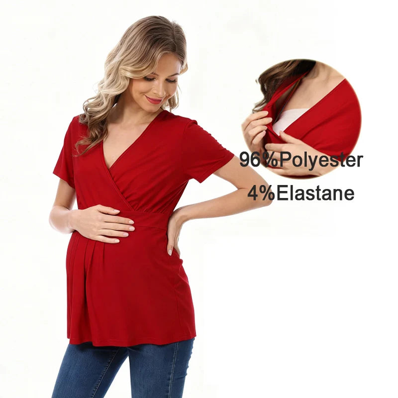 Maternity/Nursing V-Neck Top