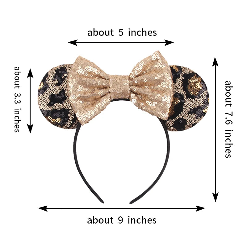 Leopard Mouse Ears Headband