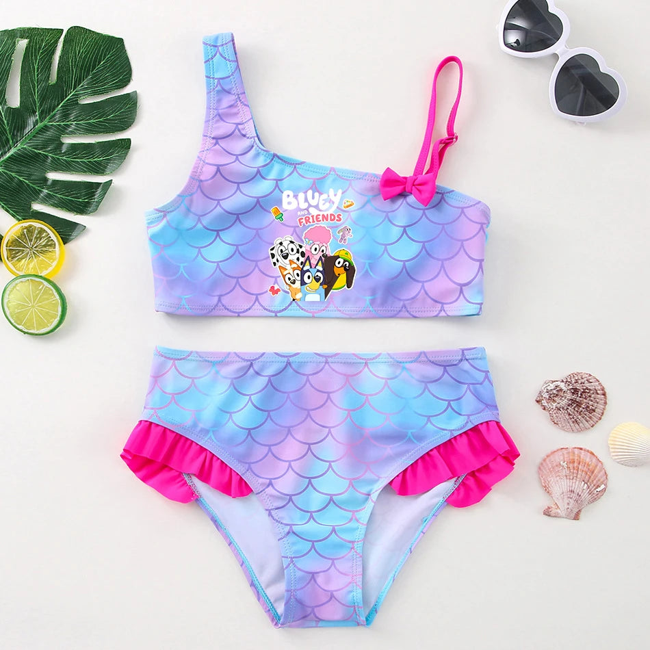 Two-Piece Bluey Swimsuit
