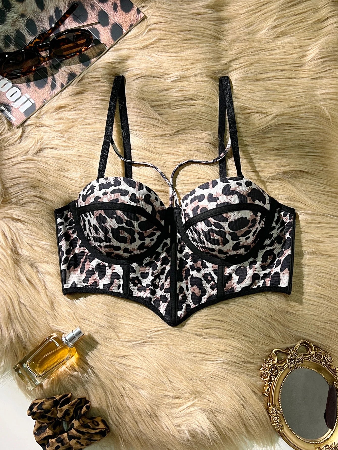 Leopard Push-Up Bustier