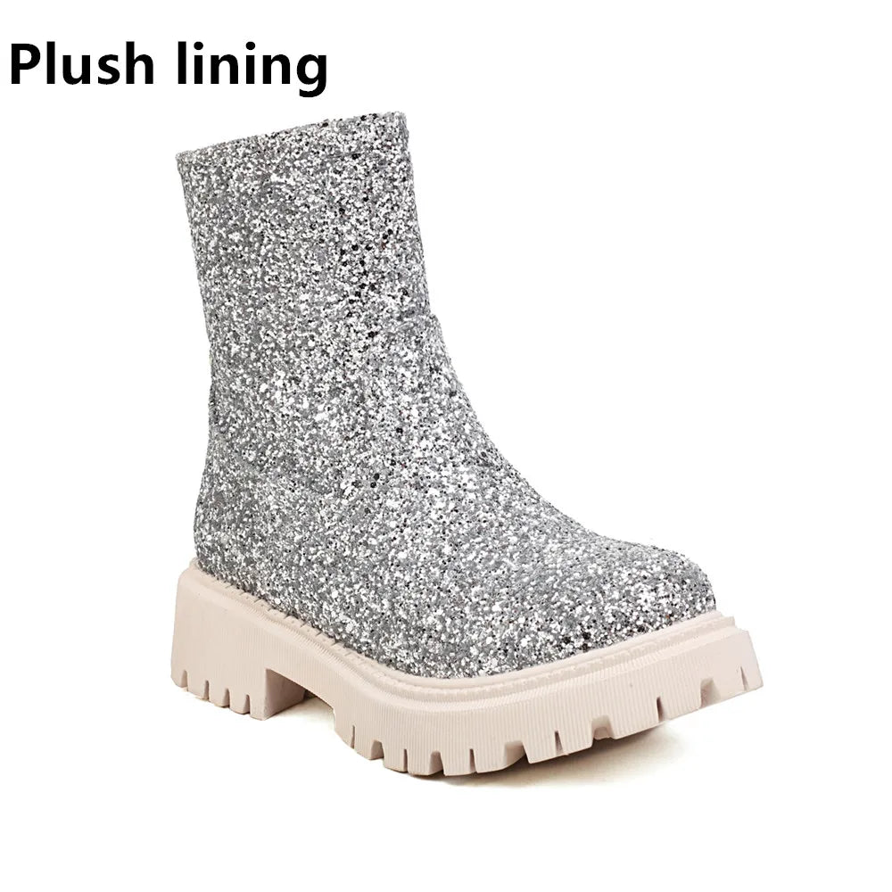 Chelsea Glitter Booties