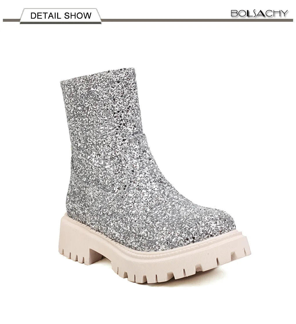 Chelsea Glitter Booties