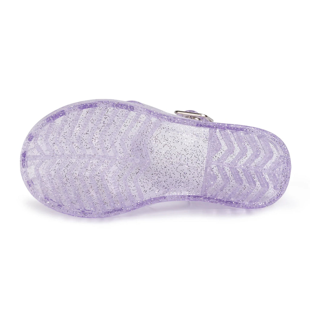 Girls Glitter Jelly Sandals