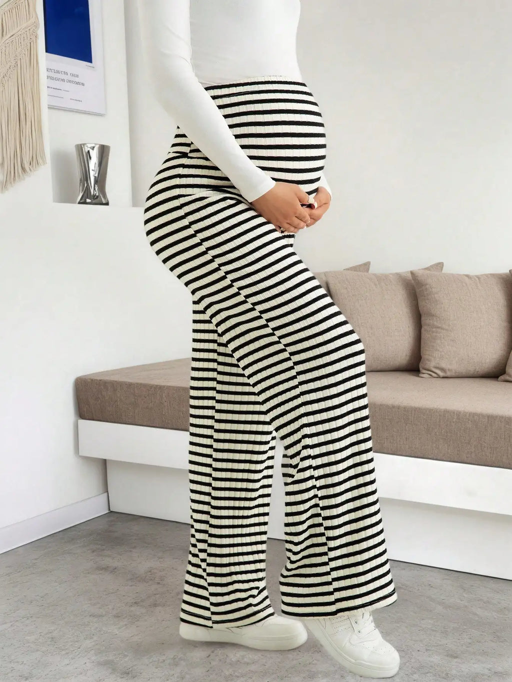 Maternity Ribbed Lounge Pants