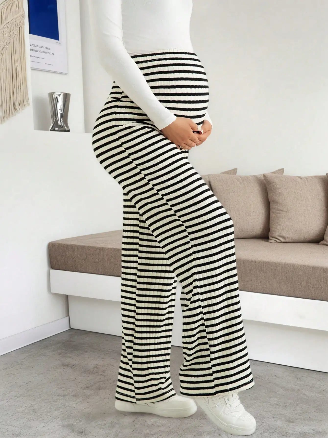 Maternity Ribbed Lounge Pants