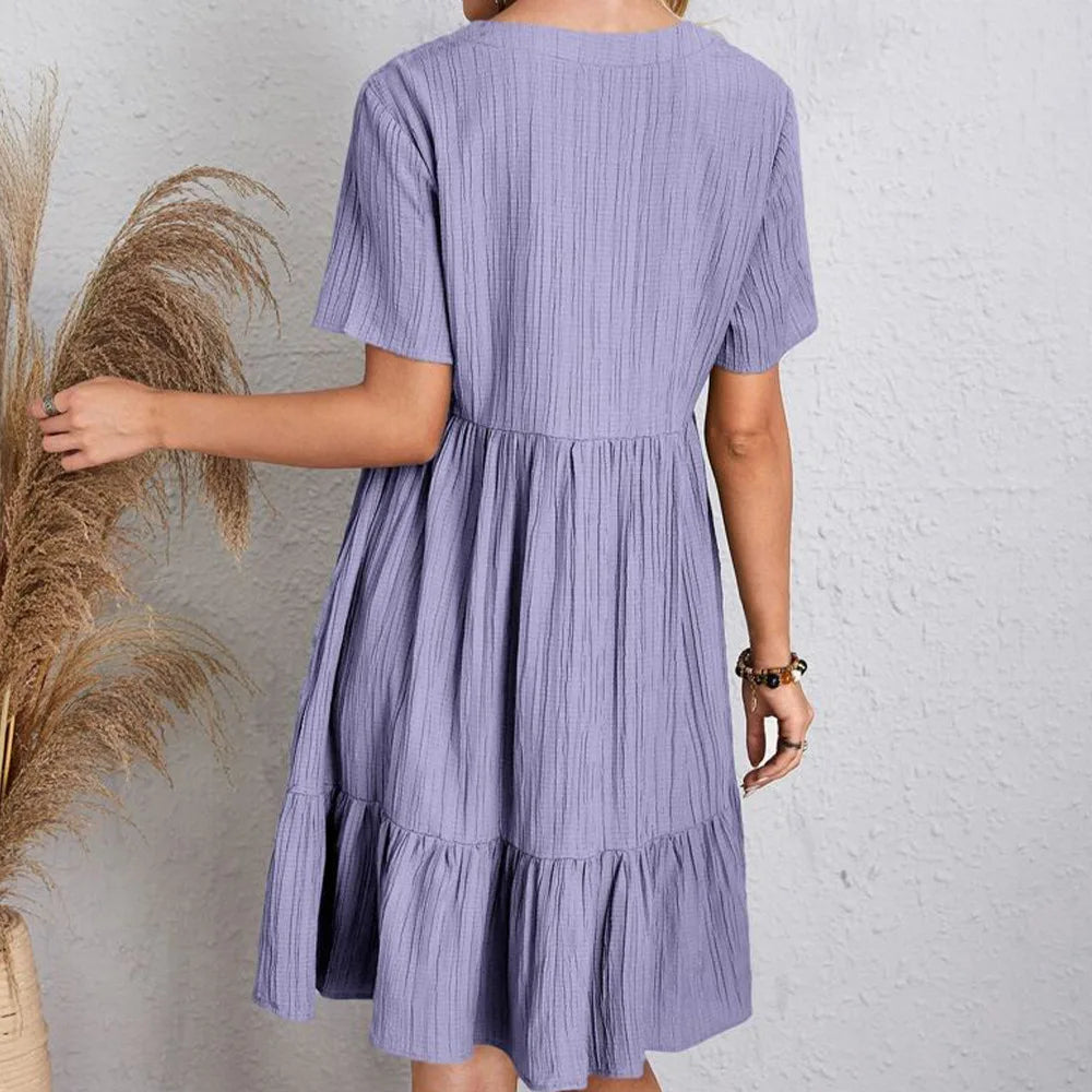 Ruffle Hem Dress