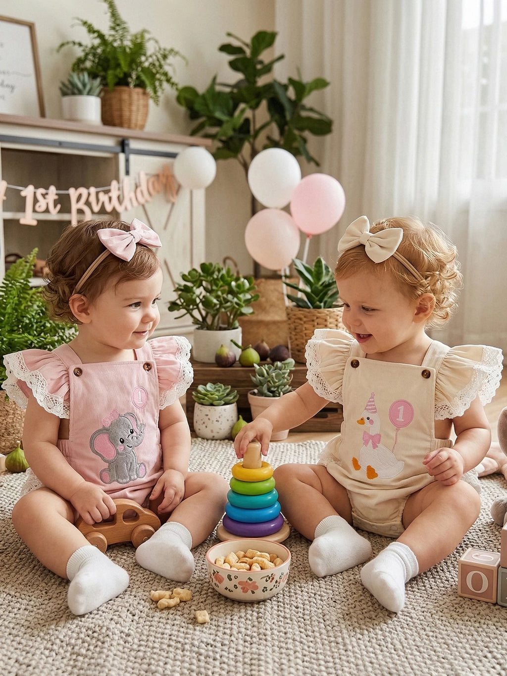 Birthday Romper&Headband