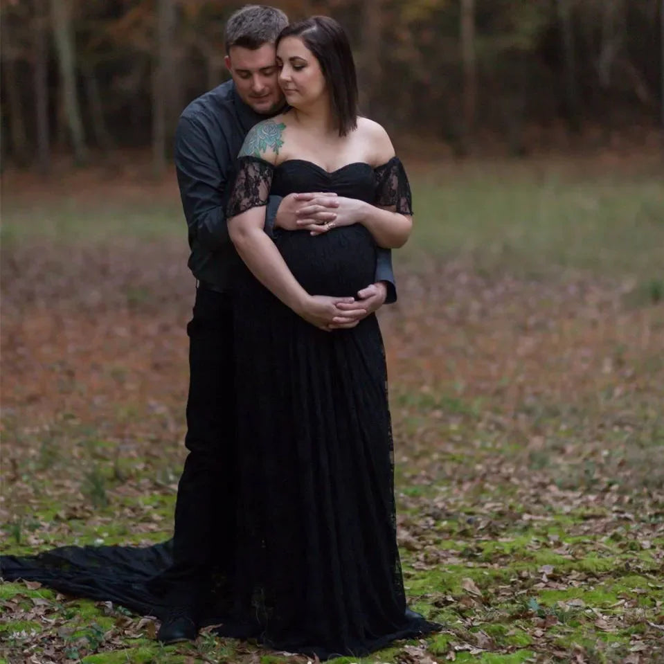 Lace Maternity Gown