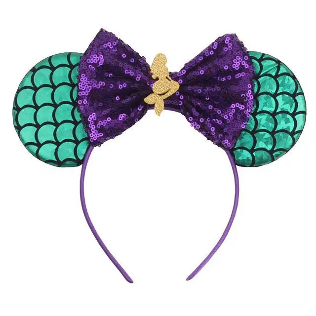 Sequined Character Mouse Ears Headband