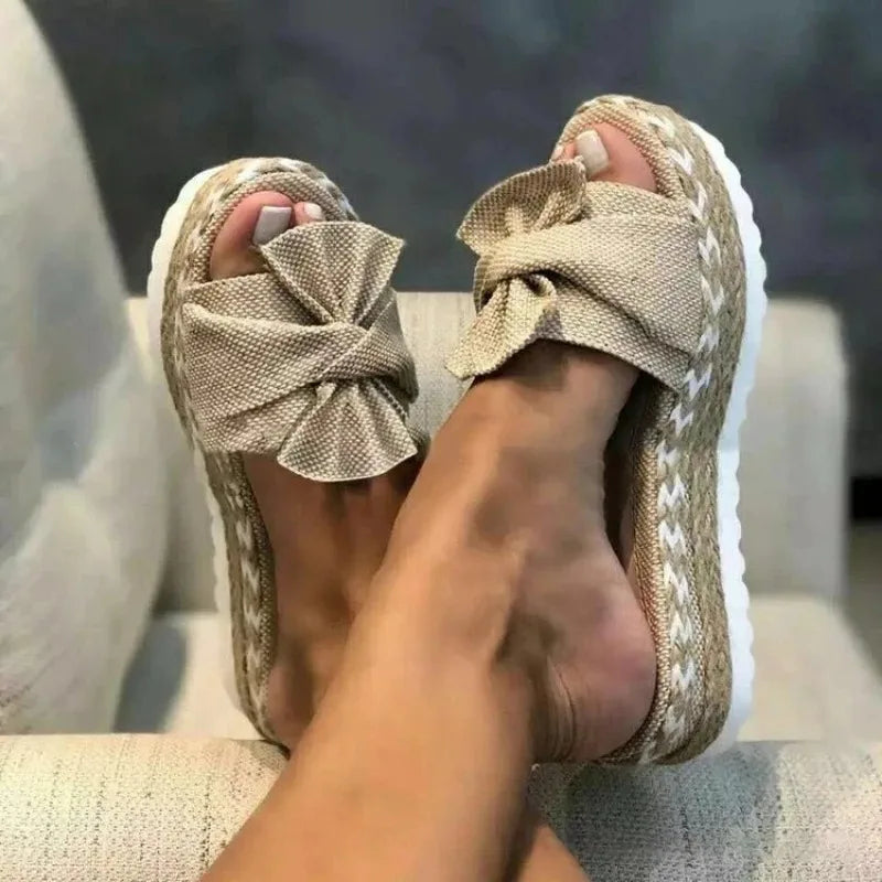 Bowknot Platform Sandals