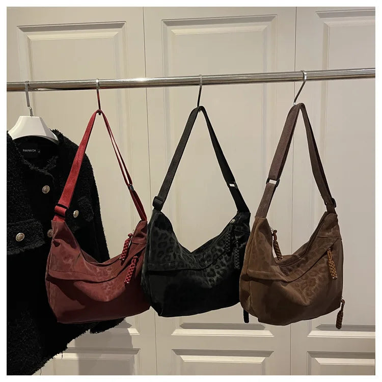 Leopard Soft Leather Handbag