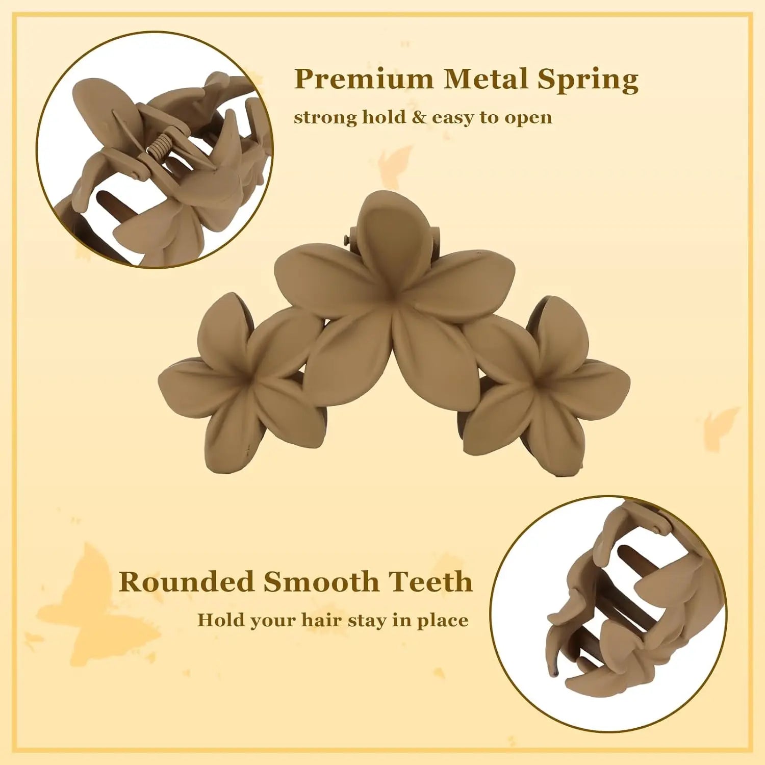 Flower Hair Clip Set(4Pcs)