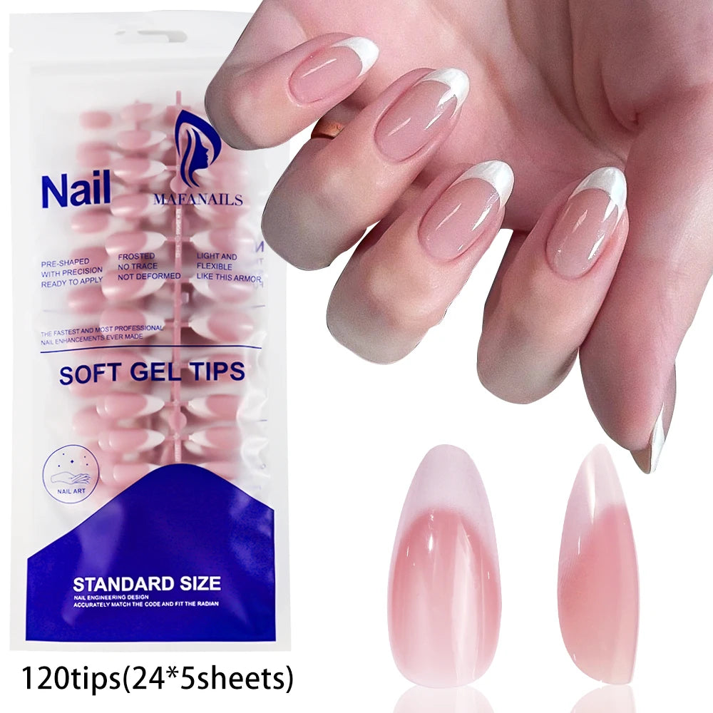 French Tip False Nails(120Pcs/240Pcs)