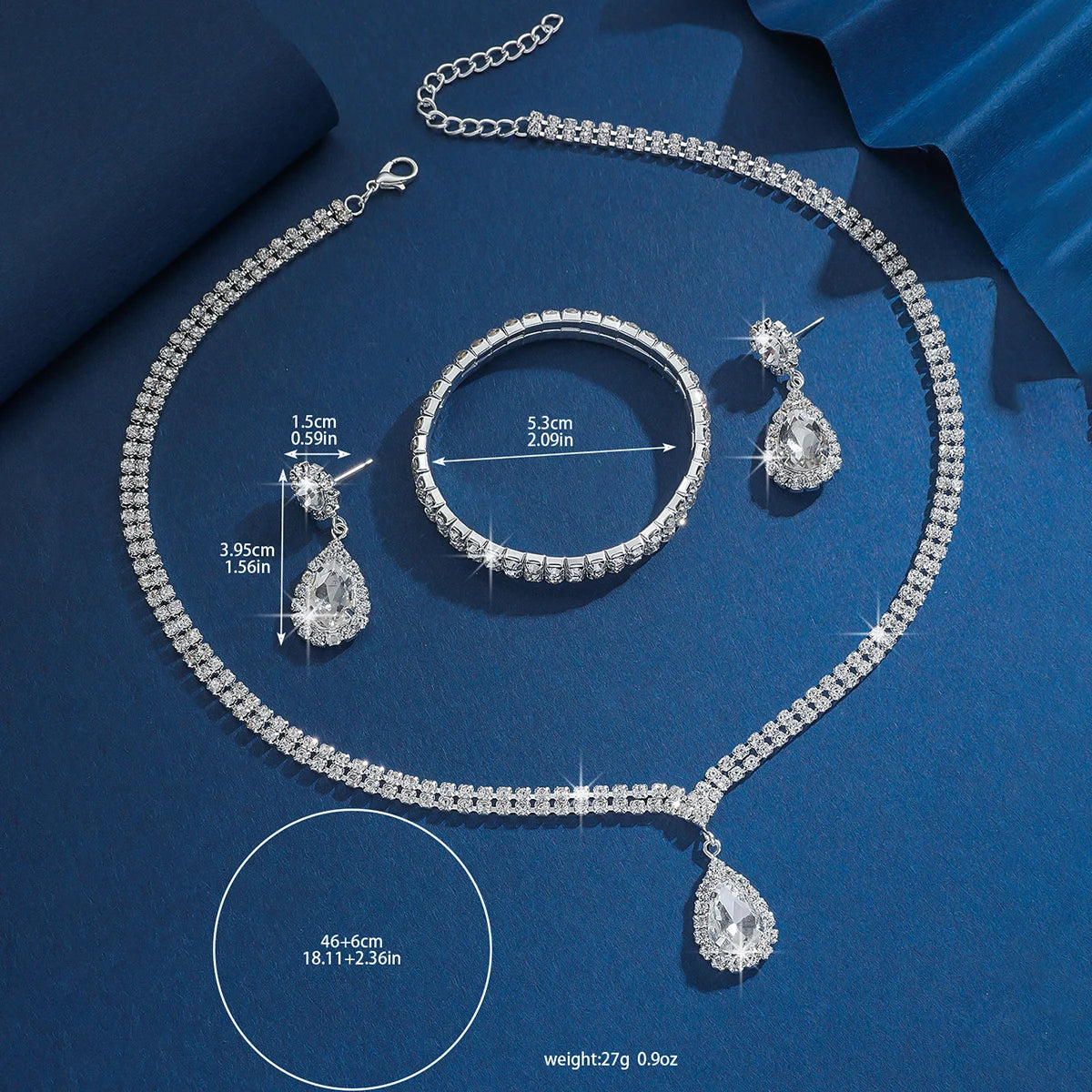 Alloy & Cubic Zirconia Jewelry Set