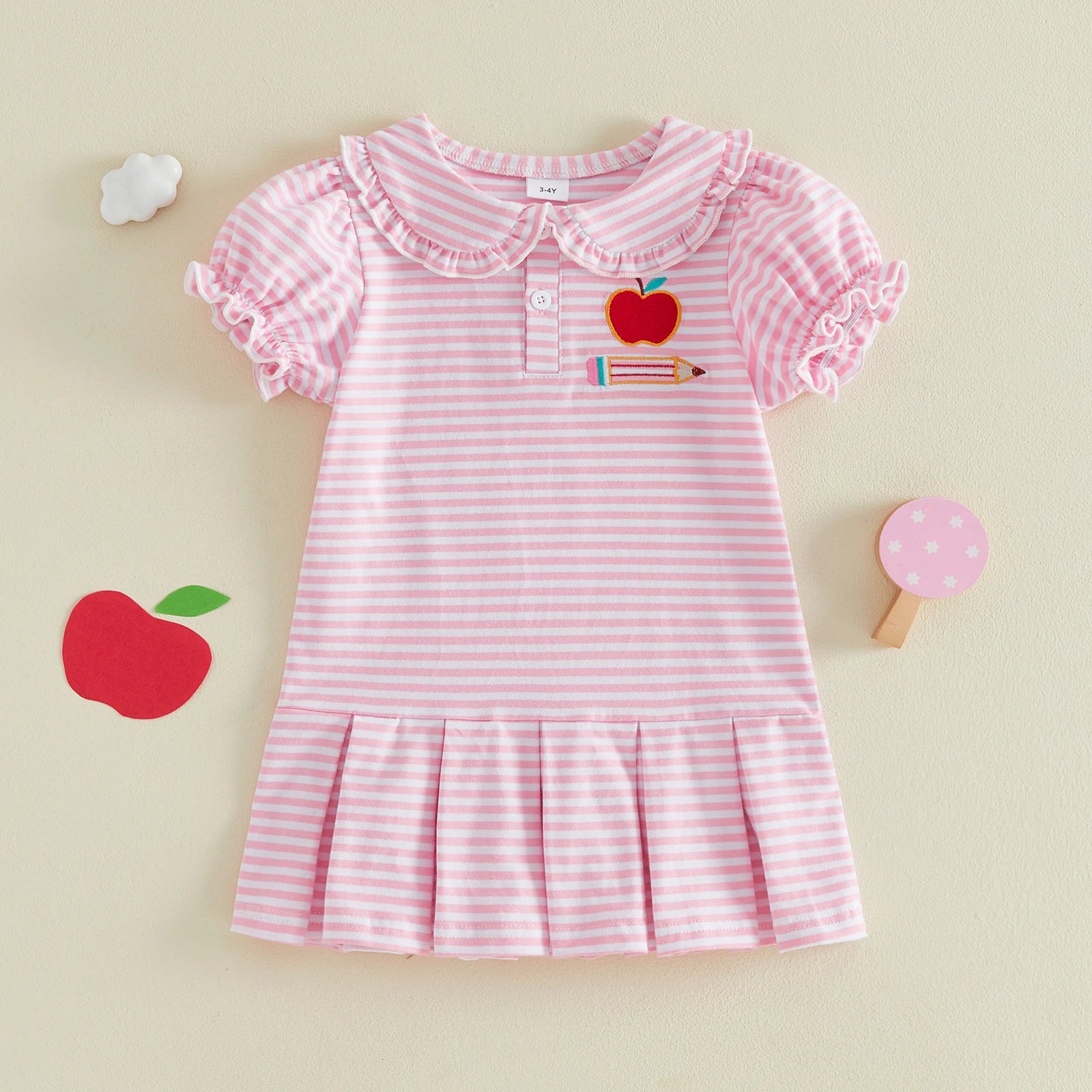 Pleated Apple Dress