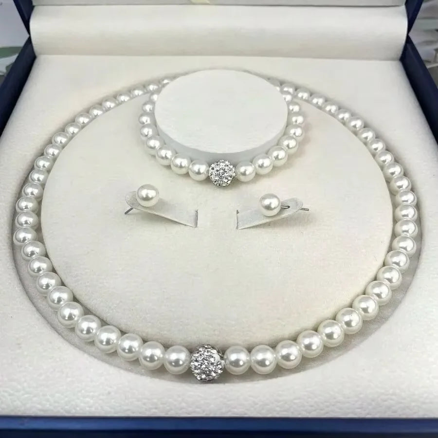 3 Pcs Pearl Jewelry Set