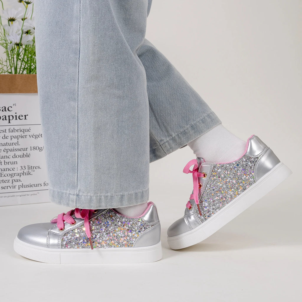 Girls Glitter Sneakers