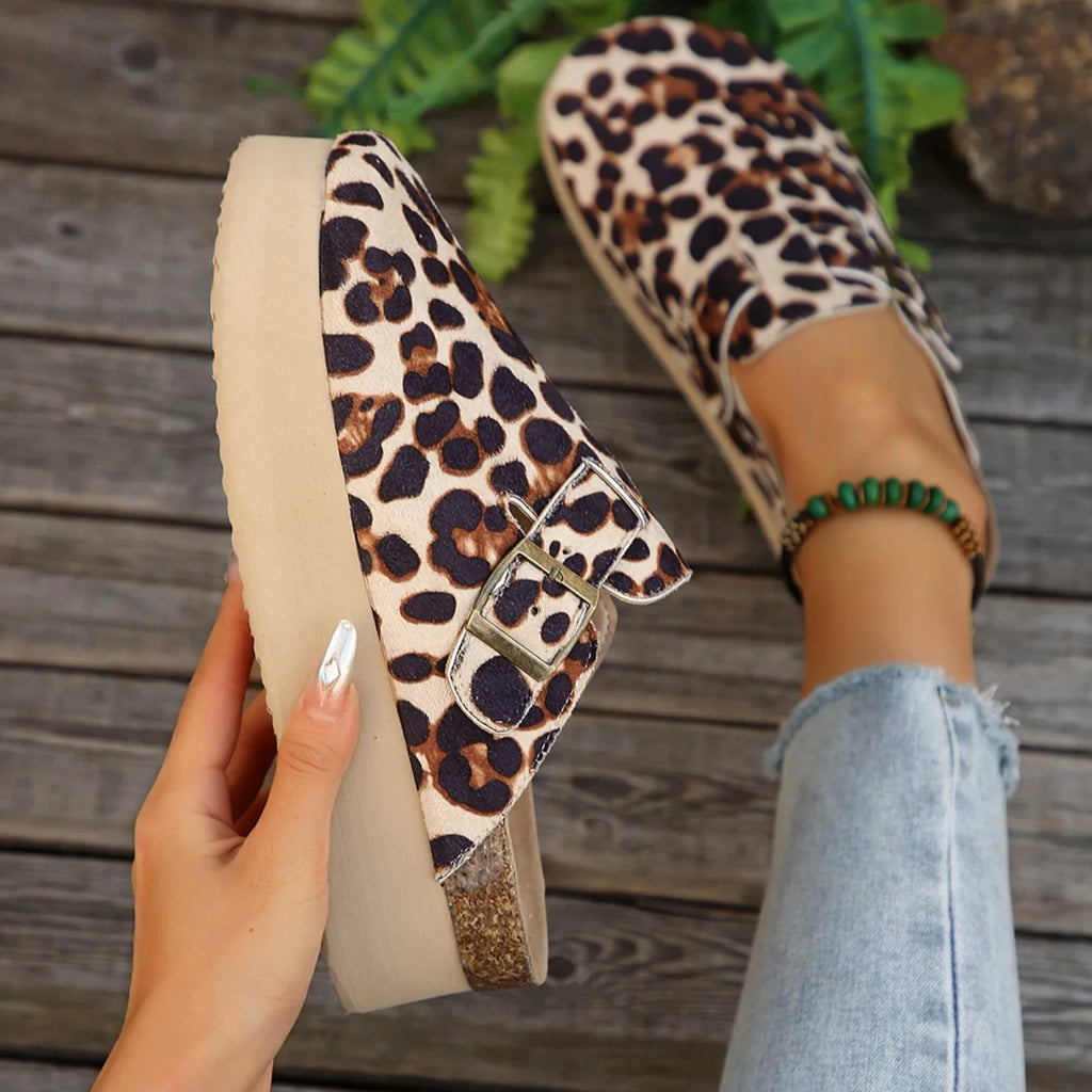 Platform Clogs with Buckle